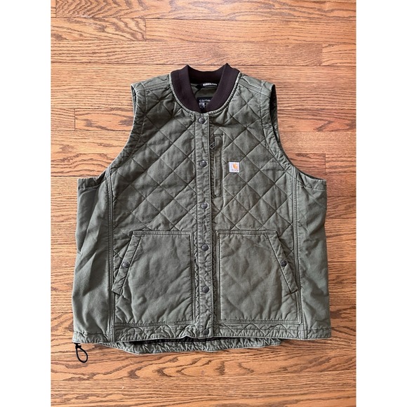 Carhartt Jackets & Blazers - Carhartt Women's XL Rugged Flex Relaxed Fit Canvas Insulated Rib Collar Vest